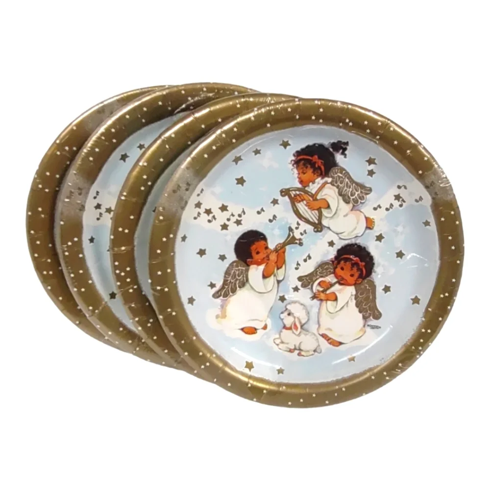 Ethnic Angel Party Creations Plates Bundle